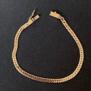Herringbone 7-1/4” 14k gold Bracelet
